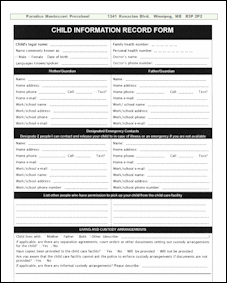 Enrollment Application - Kenaston